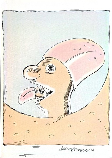 Chenzov Lev 29X21CM Orijinal Karikatür Tablo modelleri