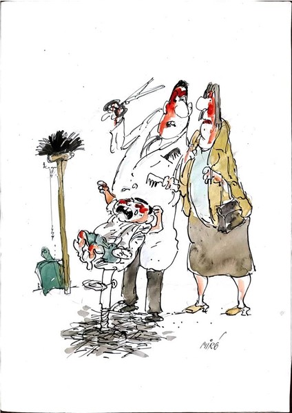 Georgijevski Miroslav 29X21CM Orijinal Karikatür Tablo modelleri