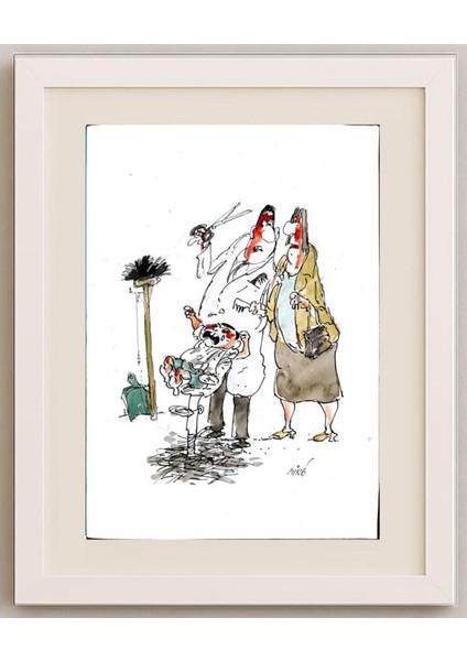 Georgijevski Miroslav 29X21CM Orijinal Karikatür Tablo fırsatları