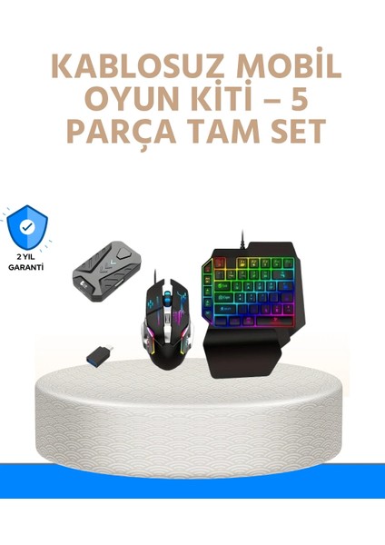 Bluetooth 5.3 Mobil Oyun Kiti – Pubg ve Codm Için 5 Parça Set