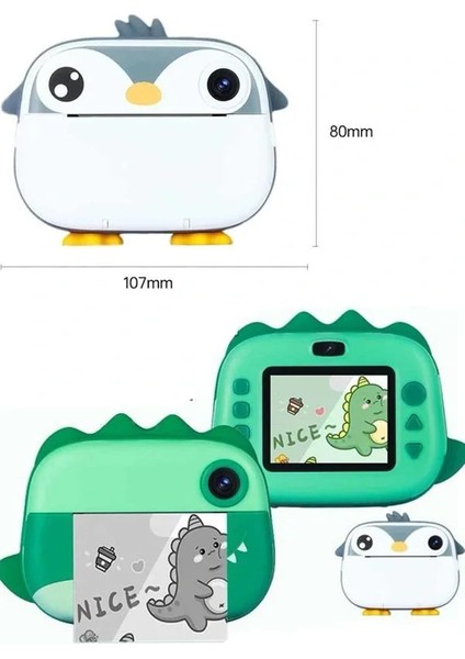 Çocuklar Için Özel Fotoğraf Makinesi Farklı Desen Seçenekli 3 Adet Rulo fırsatları
