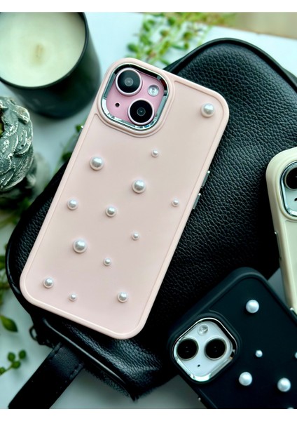 Iphone 14 Plus - 15 Plus Uyumlu Pearl Tasarımlı Oyuncaklı Silikon Kılıf fiyatları