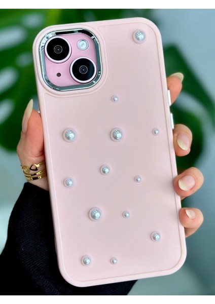 Iphone 14 Plus - 15 Plus Uyumlu Pearl Tasarımlı Oyuncaklı Silikon Kılıf modelleri
