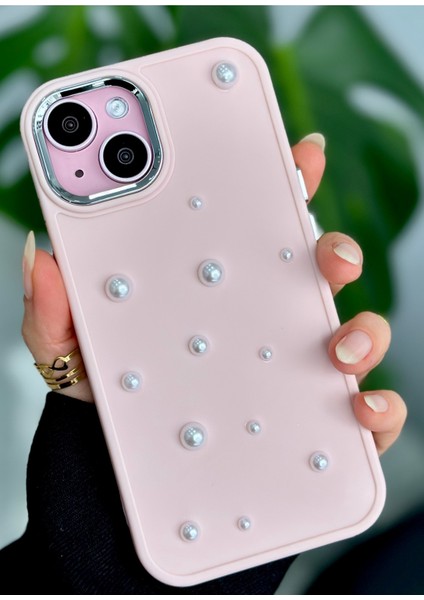 Iphone 14 Plus - 15 Plus Uyumlu Pearl Tasarımlı Oyuncaklı Silikon Kılıf fırsatları