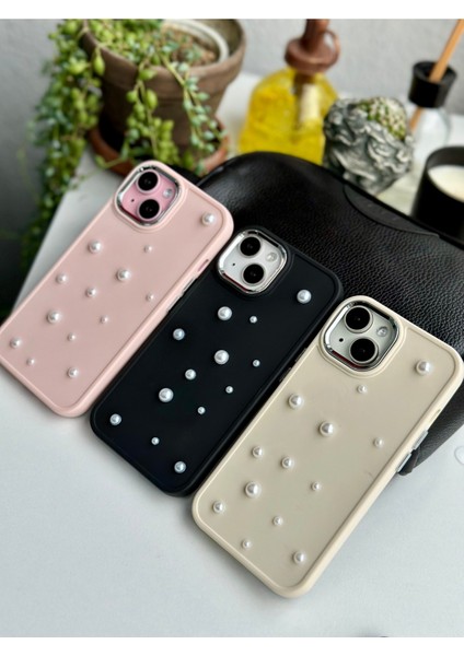 Iphone 14 Plus - 15 Plus Uyumlu Pearl Tasarımlı Oyuncaklı Silikon Kılıf