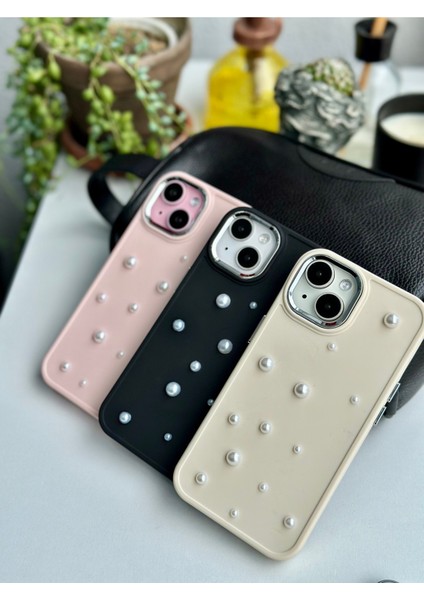 Iphone 14 Plus - 15 Plus Uyumlu Pearl Tasarımlı Oyuncaklı Silikon Kılıf
