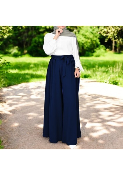 Yazlık Kemerli Keten Şalvar Pantolon modelleri