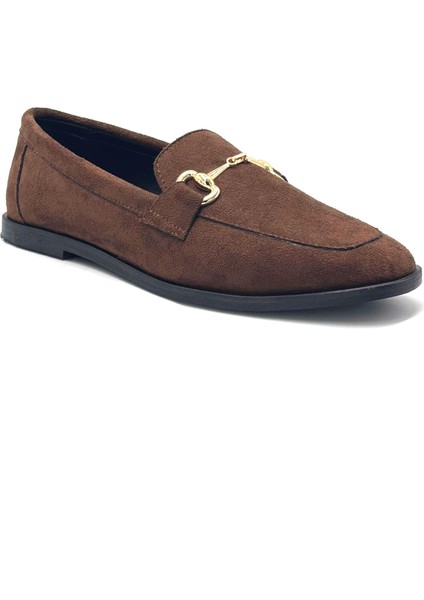 Mis Toka Detaylı Günlük Kadın Babet Taba Süet fırsatları