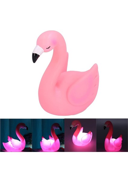 LED Işıklı Flamingo Masa Lambası