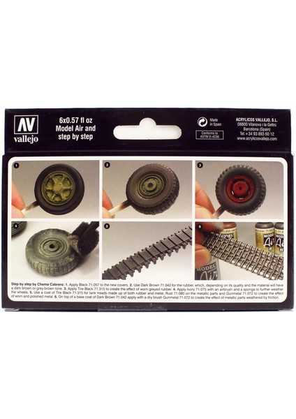 71213 6x18 ml. Wheels & Tracks, Model Air Serisi Model Boyası Seti modelleri