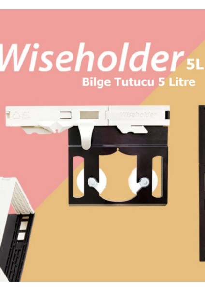 Wıseholder Çevre Dostu ve Mıknatıslı Kokuyu Hapseden Pratik Çöp Tutucu Aleti Siyah Renk - 5l fırsatları