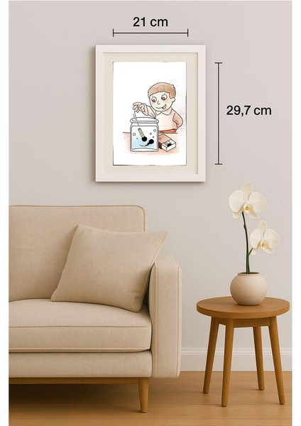 Lou Pei Dong 29X21CM Orijinal Karikatür Tablo indirimleri