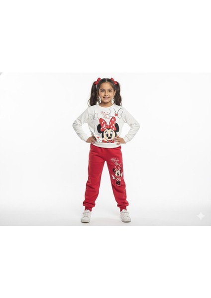 Minnie Mouse Desenli Kız Çocuk Takım 3-8 Yaş