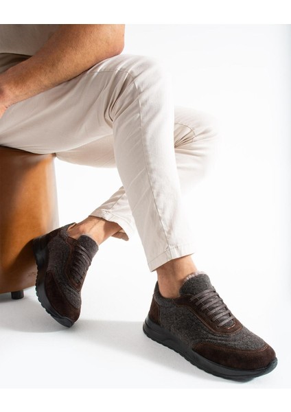 Erkek Kahverengi Günlük Kırçıllı-Süet Ayakkabı modelleri