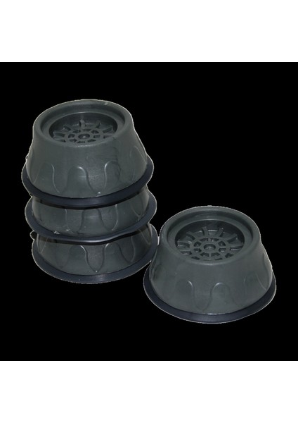 4 PARÇA KÜÇÜK GRİ ÇAMAŞIR MAKİNE TİTREŞİM ÖNLEYİCİ AYAK (K95)