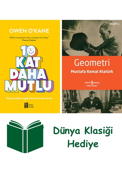On Kat Daha Mutlu + Geometri + Dünya Klasiği Hediye