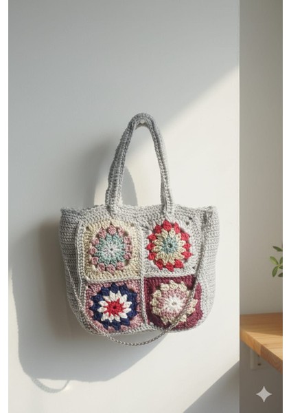 El Yapımı Motif Detaylı Kadın El ve Omuz Çantası modelleri