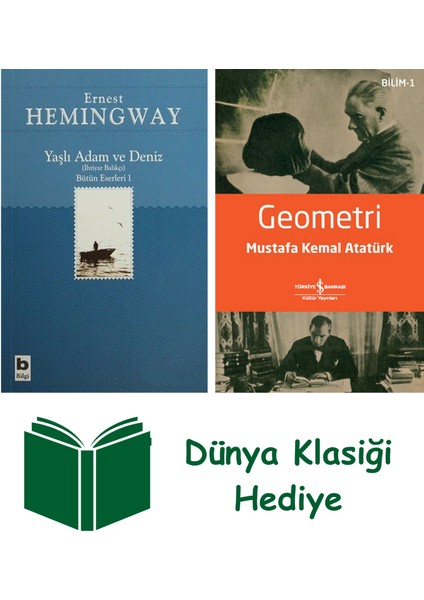 Yaşlı Adam ve Deniz (Ihtiyar Balıkçı) + Geometri + Dünya Klasiği Hediye