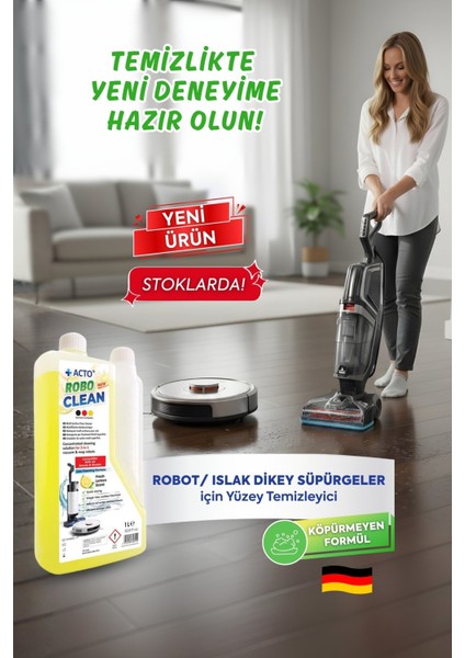 ® Robo Clean – Robot & Islak Dikey Süpürgeler Için Konsantre Yüzey Temizleyici fiyatları