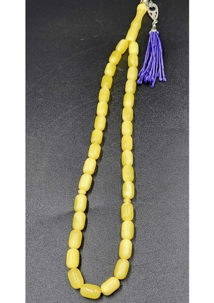 Beyrut Damla Sarı Kapsül Kesim Alpaka Mor Püsküllü Tespih fırsatları