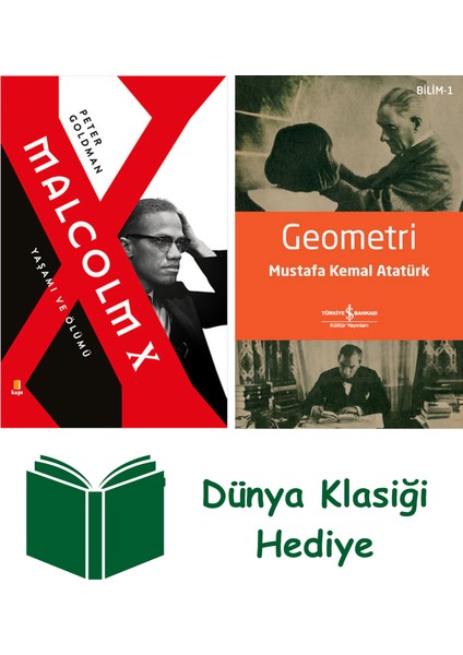 Malcolm x + Geometri + Dünya Klasiği Hediye