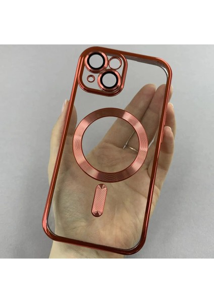 Iphone 12 Pro Uyumlu Kenarlar Renkli Magsafe Kılıf