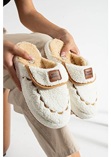 Ev Terliği Ses Yapmaz Kalın Taban Kışlık Terlik 00215