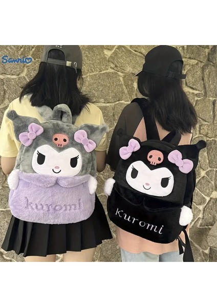 Bileklik Hediyeli Kuromi Figürlü Peluş Sırt Çantası AD5091 fiyatları