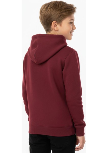 Erkek Çocuk Bordo Kapüşonlu Cepli 3 Iplik Sweatshirt BGL-ST05002 fiyatları