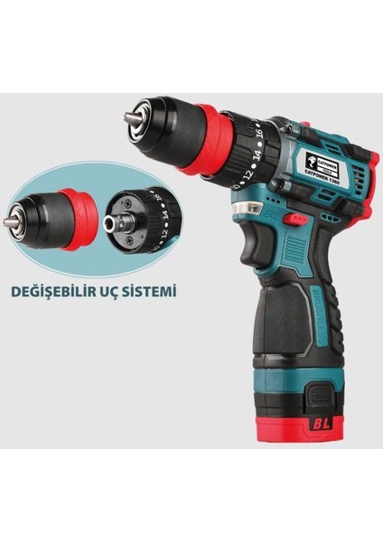 Cat Power 1360 Akülü Vidalama Makinesi 16 V 2,0 Ah