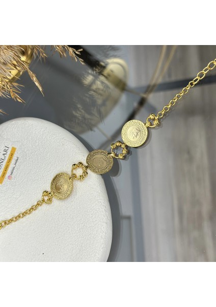 22 Ayar Dorikalı Üç Ceyrekli Bileklik modelleri