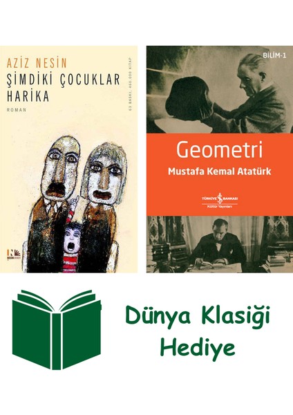 Şimdiki Çocuklar Harika + Geometri + Dünya Klasiği Hediye
