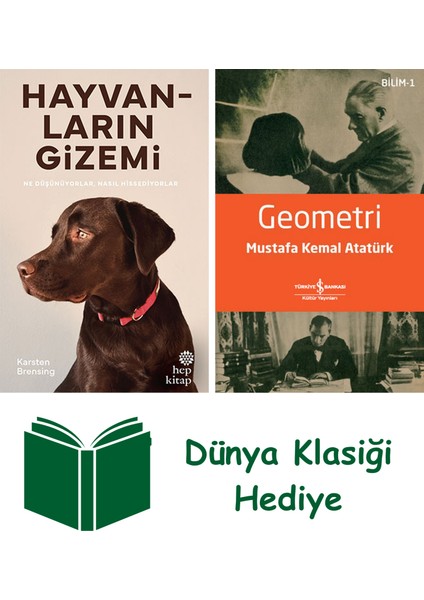 Hayvanların Gizemi + Geometri + Dünya Klasiği Hediye