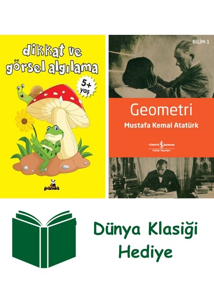 Dikkat ve Görsel Algılama + Geometri + Dünya Klasiği Hediye