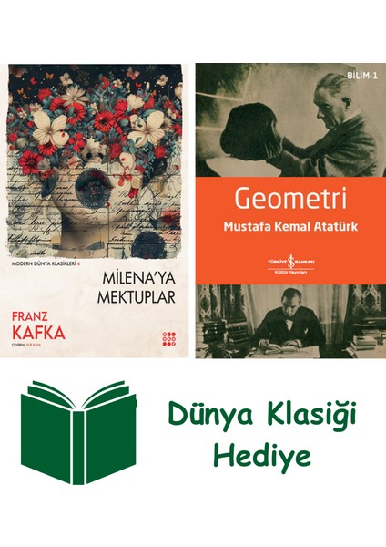 Milena'ya Mektuplar + Geometri + Dünya Klasiği Hediye
