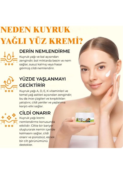Ibn-I Sina 50 ml Kavanoz Kuyruk Yağı ve Bal Özü / Yüz Bakım Kremi modelleri