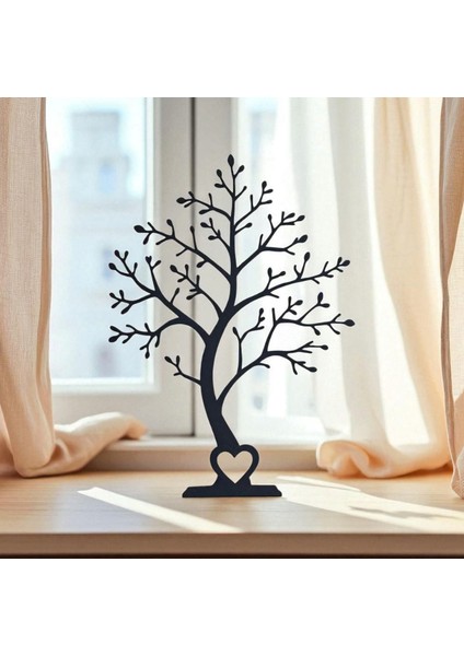 Dekoratif Ağaç Figürü | Minimal Masa ve Raf Süsü | Kalp Detaylı Modern Ev Dekoru modelleri