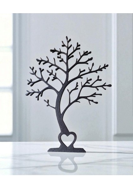 Dekoratif Ağaç Figürü | Minimal Masa ve Raf Süsü | Kalp Detaylı Modern Ev Dekoru indirimleri