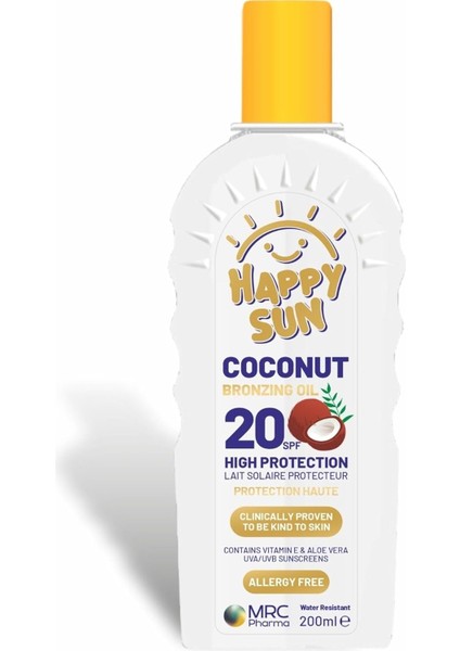 Mrc Pharma Happy Sun Coconut Spf 20 Güneş Yağı