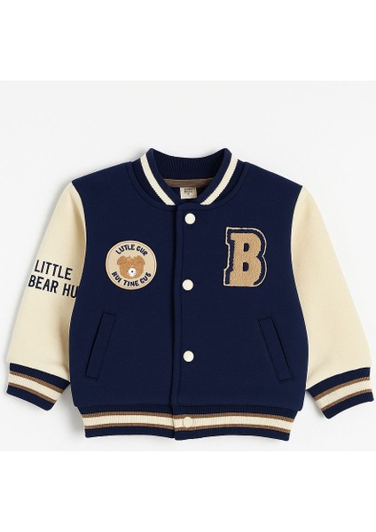 Erkek Bebek %100 Pamuklu Kolej Ceketi