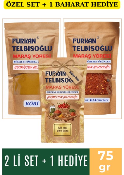 Köri 75GR + Sucuk Baharatı 75GR +1 Baharat Hediye