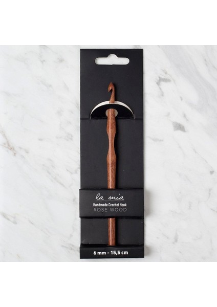 La Mia Rosewood 6 mm 15.5 cm Ahşap Yün Tığ