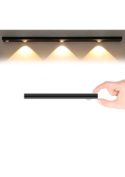 Cata Ct 2464S 3W Şarjlı LED Sensörlü Dolap Içi Lamba 3 Renk Mod Siyah Kasa fırsatları