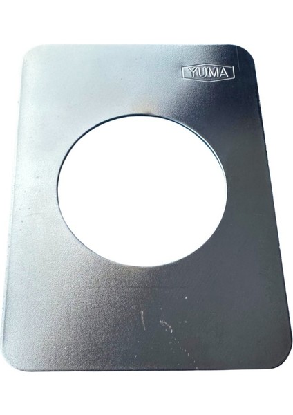 Yuma Parlak Krom Kaplama Çelik Paslanmaz Rozet Aynası Antrasit - Beyaz