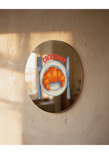 Mood Ayna Croissant - Tasarım Ayna, Pinterest Dekoru, Dekoratif Baskılı Ayna, Yazılı Ayna modelleri