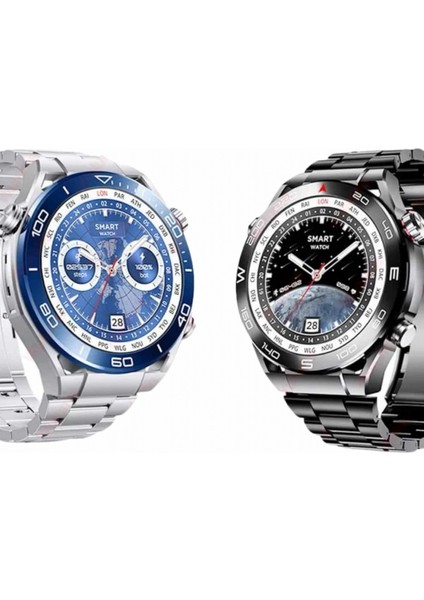 Akıllı Saat Çelik Kordonlu Amoled Ekran Android ve Ios Uyumlu Çağrı Cevaplayabilen fırsatları