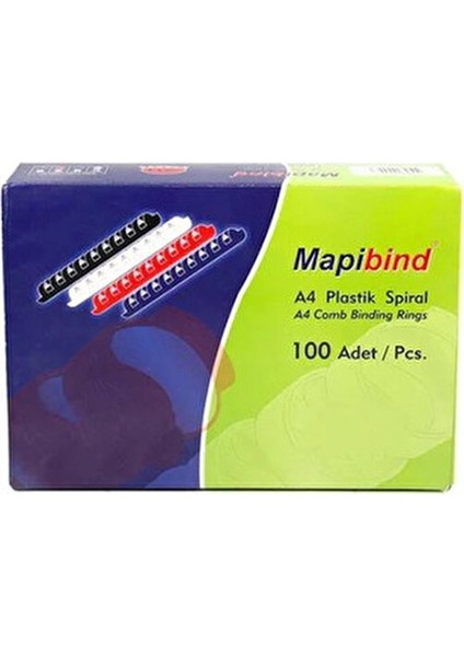 Spiral Plastik 135-150 Sy 100 Lü 16 mm Beyaz 201 16 00