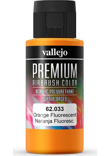 62033 60 ml. Orange Fluorescent, Premium RC Color Serisi Model Boyası