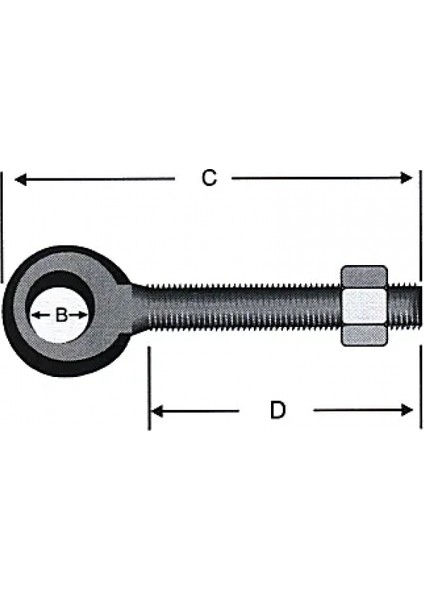 Delikli, Gözlü Civata M10 - 50 Adet fiyatları