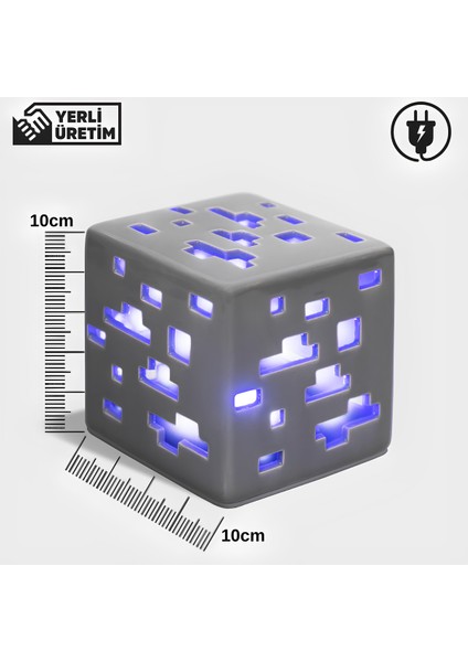 Minecraft Elmas Madeni Gece ve Ambiyans Lambası